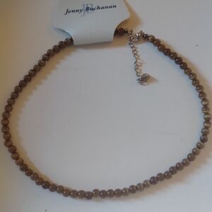 Jenny Buchanan Brown Beads Necklace v